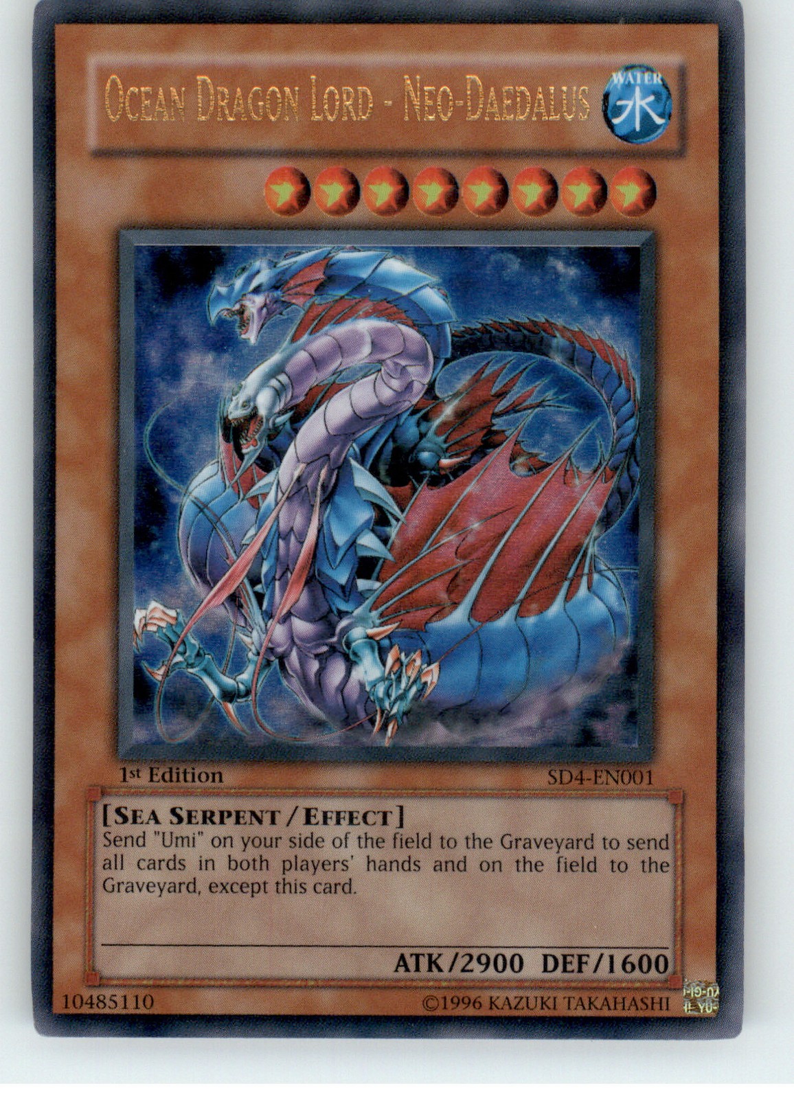 Ocean Dragon Lord Structure Deck Fury from the Deep 1st Edition Mint #SD4-EN001