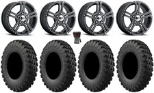 ITP SS212 15" Wheels Black 33" MotoRally Tires Polaris RZR Turbo R & Pro R