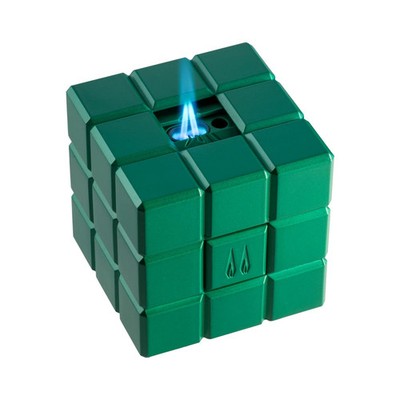 Colibri Cigar Torch Lighter Heritage 2 in 1  Cube Desk Green