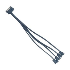 Satas to 4Pin PC Fan Splitter Cable Powers 4Cooling Fan Adapter Cable 30cm