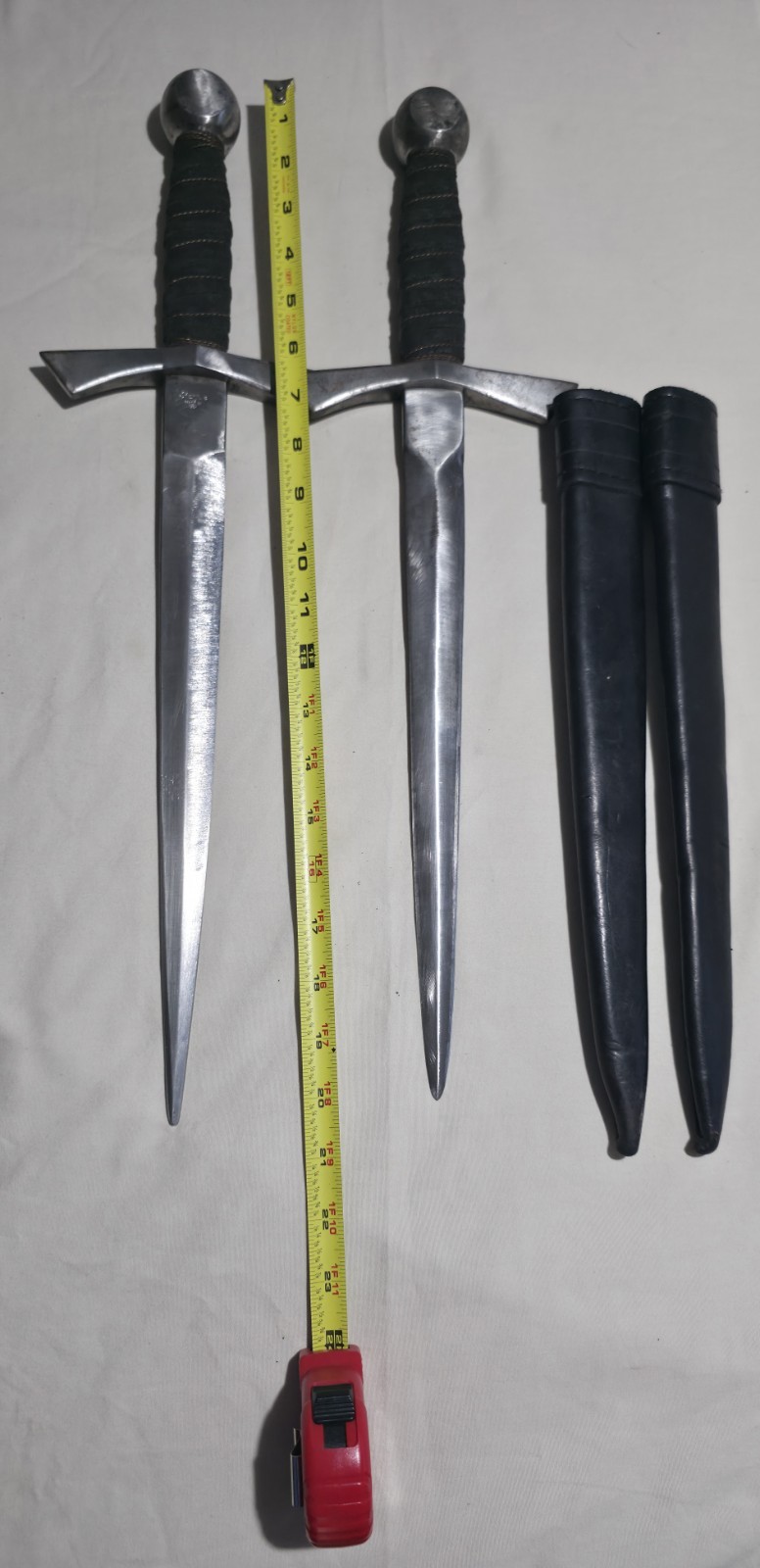 Vintage Starfire 20” Dagger w/ Leather Sheath. Made In USA. 1lbs.14.1oz