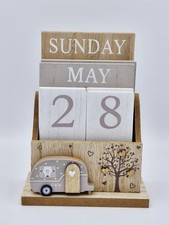 Wooden Caravan Perpetual Calendar