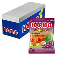 (7,14€/1Kg) Haribo Weinland, Fruchtgummi, 20 Beutel Je 175G