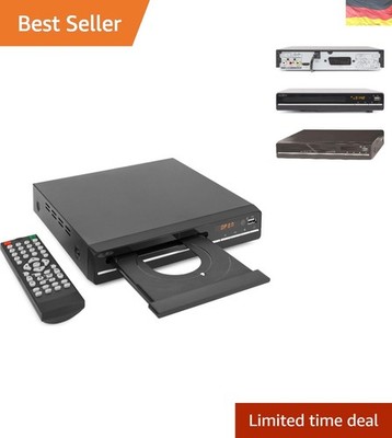 DVD Player mit HDMI, USB und SCART, LCD-Display, Fernbedienung, schwarz