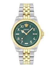 Versace Mens  Two Tone 41mm Bracelet Fashion Watch