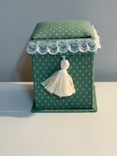 Fabric Sewing Organizer Storage Travel Sewing Kit Collapsible Box w/Accessories