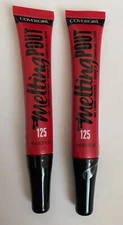 2-Pack New COVERGIRL Melting Pout Gel Liquid Lipstick in 125 Gell Yes (Sealed)