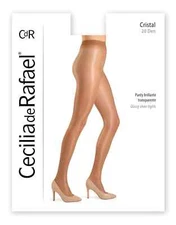 Cecilia de Rafael Cristal 20D Ultra Glossy Pantyhose Shiny Tights Plus Sizes