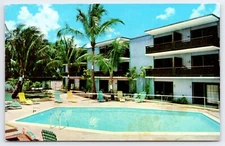 Postcard  Honolulu, Hawaii, White Sands, Waikiki, Hotel Apartment, Pool A5118