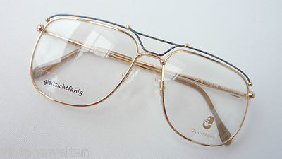 Courreges Paris Vintagebrille Metallfassung XXL Glasform oldschool  stabil sizeM