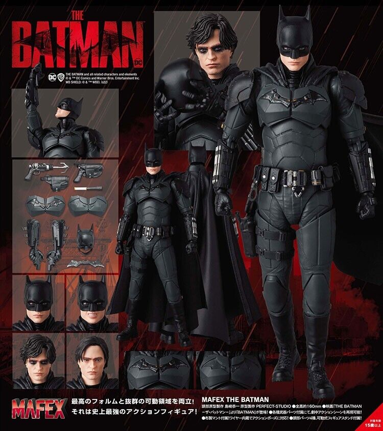 MAFEX No.188 The Batman 160mm Action Figure Robert Pattinson MEDICOM TOY