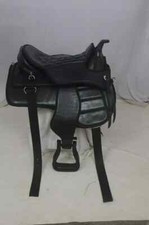 Western style Synthetic Treeless Saddle with Extra Panel (Size 15")