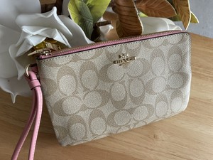 coach f16109 double zip wallet