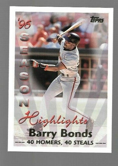 1997 Topps 1996 Season Highlights Barry Bonds #465 Giants | eBay