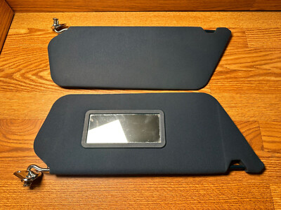 1975-78 Ford Limited OEM Right & Left Dark Blue Sun Visors Cloth D9AB-5404122A