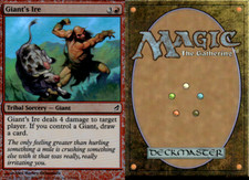 Magic the Gathering -MTG- Giant's Ire Foil 