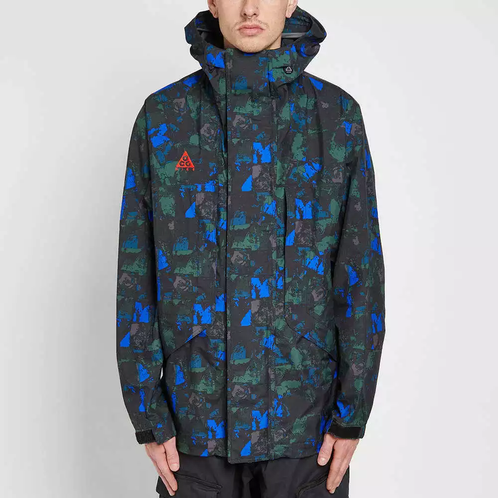 Nike ACG Gore-Tex Jacket -CHOOSE SIZE - CI0427-416 Print Black Lab GoreTex Green