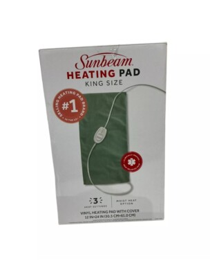 Sunbeam Heating Warming Warmth Pad King Size, 12'' x 24'' Inches - NEW OPEN BOX