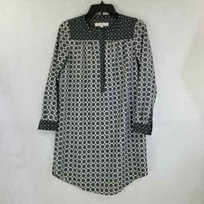 Ann Taylor Loft Dress XSP Floral Medallion Shirt Print Shift XS P Petite