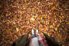 Landscape women outdoors nature Custom Gaming Mat Desk