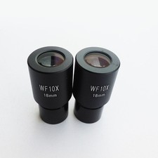 2pcs WF10X 18mm Widefield Eyepiece for Biological Microscopes 23.2mm