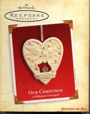 HALLMARK KEEPSAKE OUR CHRISTMAS A MILESTONE ORNAMENT - NEW IN BOX
