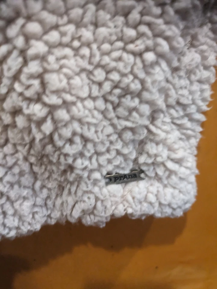 Chaqueta de lana Prana Sherpa 1/2 cremallera abrigo con capucha para mujer grande peluche Foto 3 de 4