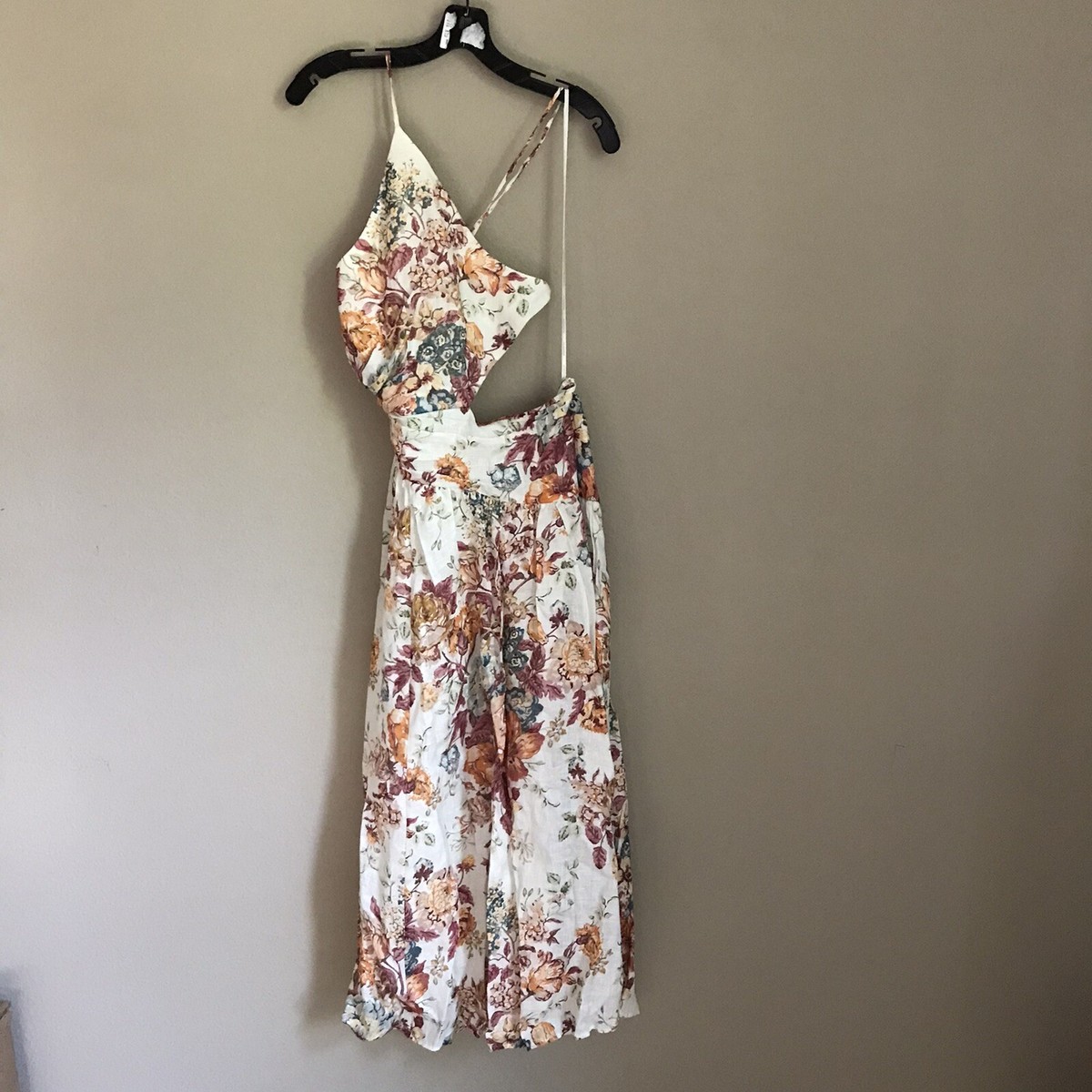 NWT Authentic ZIMMERMANN Pattie Floral One-Shoulder Midi Dress size AU 3 |  eBay