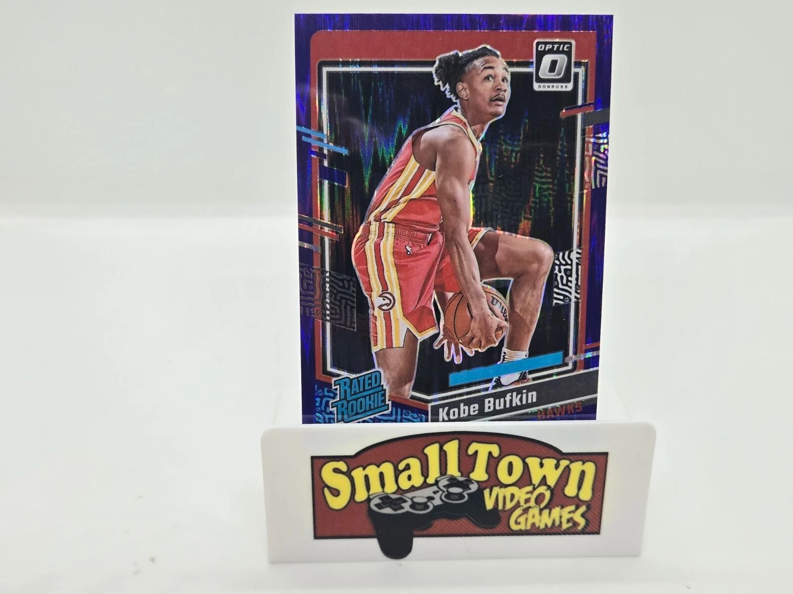 2023-24 Panini Donruss Optic - Rated Rookie Purple Shock Prizm #220 Kobe Bufkin