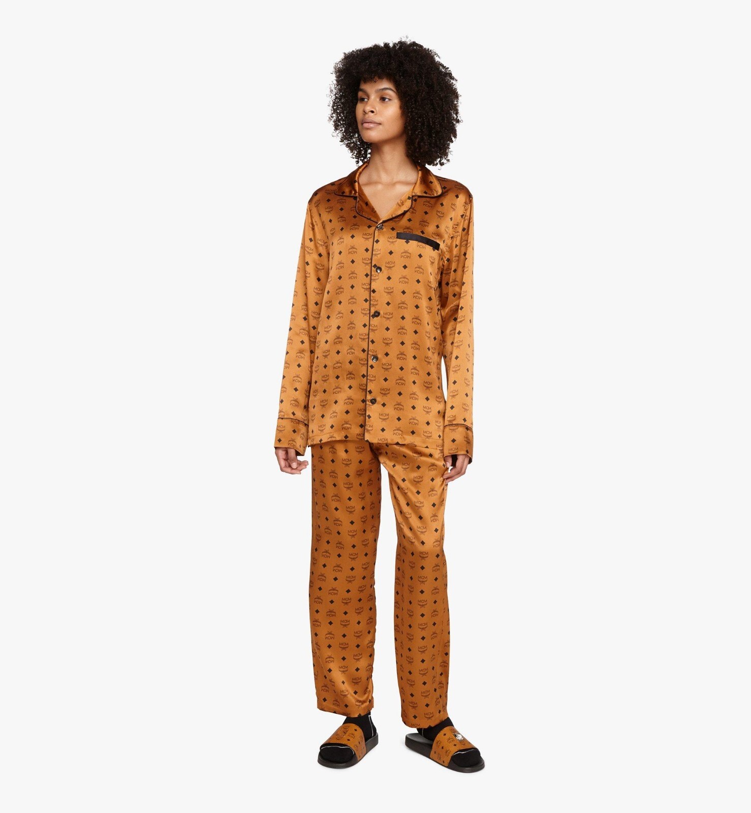 MCM SILK MONOGRAM PAJAMAS