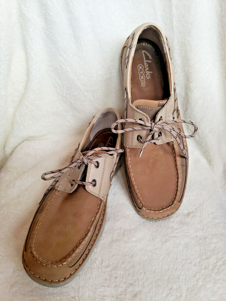 Clarks XTR Lite Mens Leather Casual Boat Shoes Size 12M 4810  display picture 3
