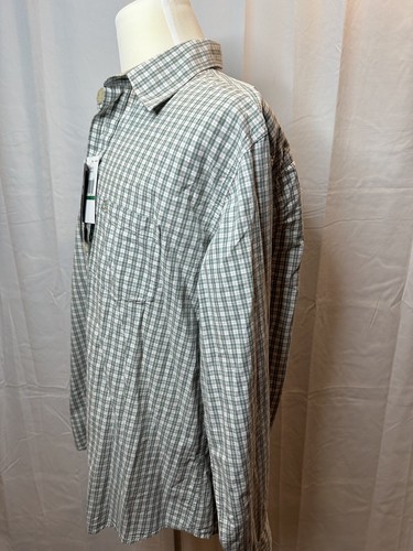 Timberland Shirt Mens Large Regular Kelp Plaid Button Down Long Sleeve Cotton - Picture 7 of 10