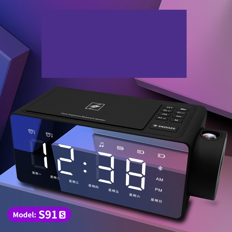 Smart Speaker with Wireless Charging and Clock for Modern Homes-image