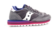 WOMENS SAUCONY JAZZ OR RAINBOW CHARCOAL/PURPLE SNEAKERS SHOES