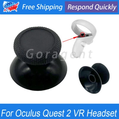 New For Oculus Quest 2 VR Headset Repair Parts Black Controller Joystick Cap