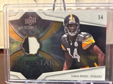 2008 Upper Deck Icons Future Stars Materials Silver Limas Sweed #FSM25 Rookie RC