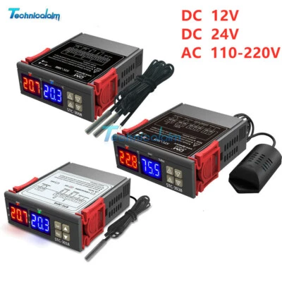 STC-3008 STC-3018 STC-3028 Temperature Controller 110-220V Thermostat DC 12V 24V