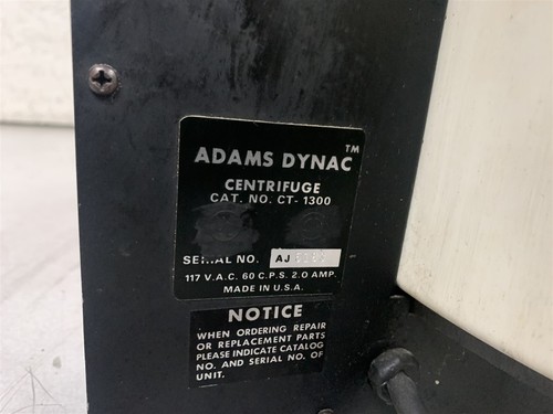 CENTRIFUGA ARGILLA ADAMS DYNAC CT-1300 ROTORE 8 TUBI - Foto 8 di 8