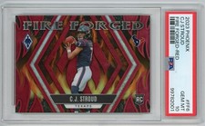 C.J. CJ Stroud 2023 Phoenix Fire Forged Red Rookie Prizm RC /199 PSA 10 🔥