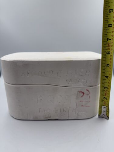 VTG 1980’ Second Career 205 Ceramic Casting Slip Mold The Birth Jesus 10”x7”x6” - Picture 5 of 6