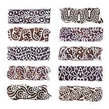 Royal Kraft Border Wooden Printing Stamps Set of 10 