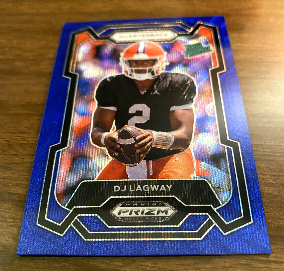2024 Panini Prizm DP D.J.  DJ Lagway "Blue Wave" #'d /249 RC SP Rated Prospect