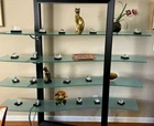 STEUBEN Hand Coolers Multiple Pieces Very Rare Mint Marble Display Stand Signed