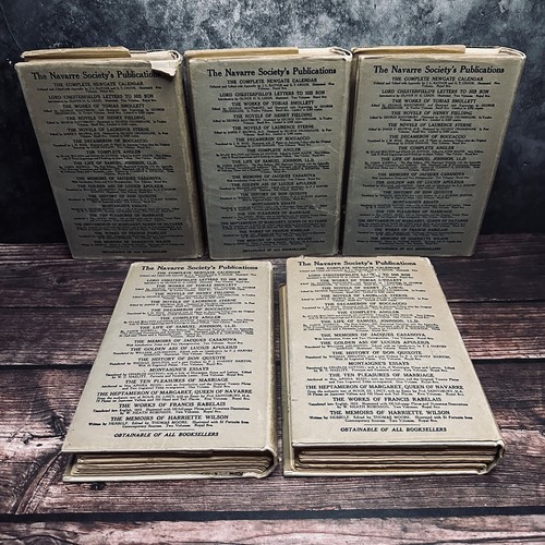 The Heptameron Of The Tales Of Margaret Queen Of Navarre In 5 Volumes Bundle Lot - Picture 3 of 24