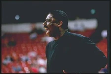 Head coach Joby Wright Wyoming Cowboys gestures at a WAC Tournamen- Old Photo