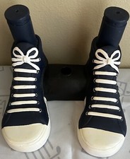 Pair of Sneakers Black Converse Style Hi Tops 8 For Large Doll or Creation