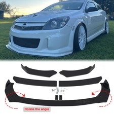 Front Bumper Lip Spoiler Splitter Body Kit Glossy Black For Vauxhall Astra VXR