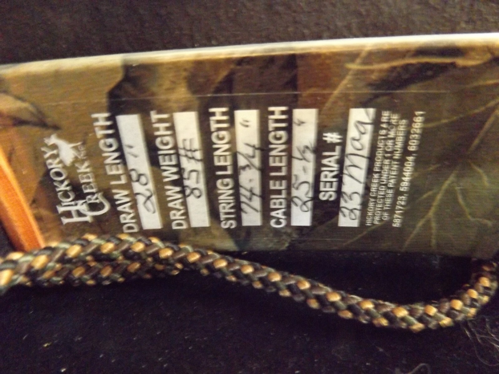 Hickory Creek compound bow right hand with DrawLoc eBay