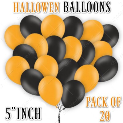 5'' Zoll 10X - 20X Latex HELIUM BALLON HALLOWEEN BALLONS Qualität TRICK OR TREAT
