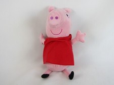 Vintage Talking/Giggling Peppa Pig Plush-Red Shirt-Works Great -2003-EUC